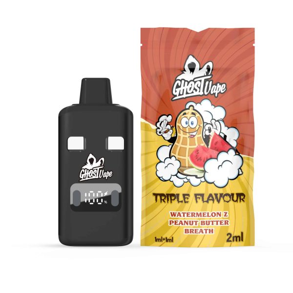 Ghost Vape - Watermelon Z / Peanut Butter Breath - 2000mg (1g/ 1g ) THC VAPE