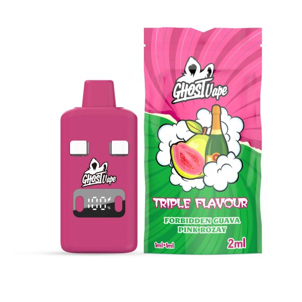 Ghost Vape - Forbidden Guava / Pink Rozay - 2000mg (1g/ 1g ) THC VAPE