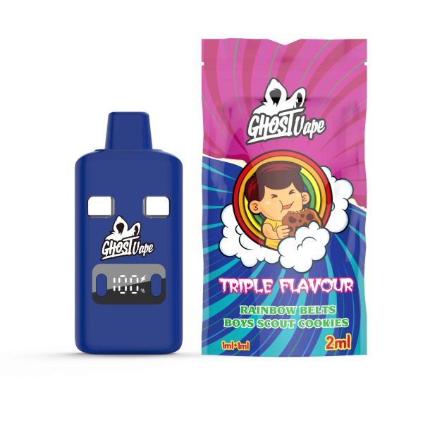 Ghost Vape - Rainbow Belts / Boys Scout Cookies - 2000mg (1g/ 1g ) THC VAPE