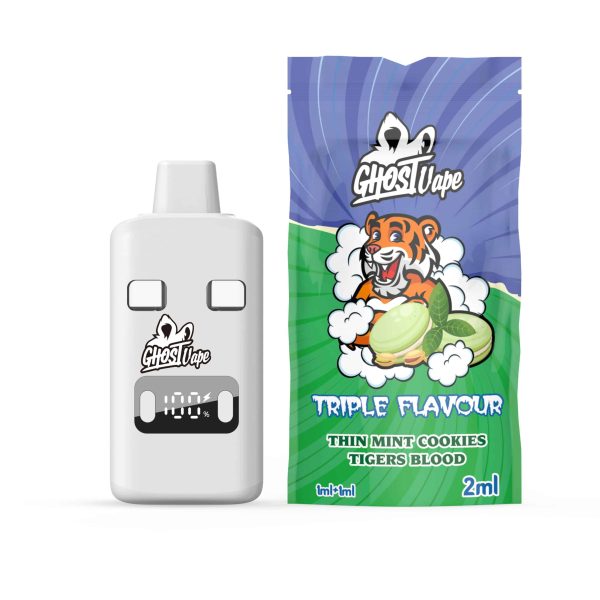 Ghost Vape - Thin Mint Cookies / Tigers Blood - 2000mg (1g/ 1g ) THC VAPE