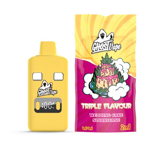 Ghost Vape - Wedding Cake / Slurricane - 2000mg (1g/ 1g ) THC VAPE