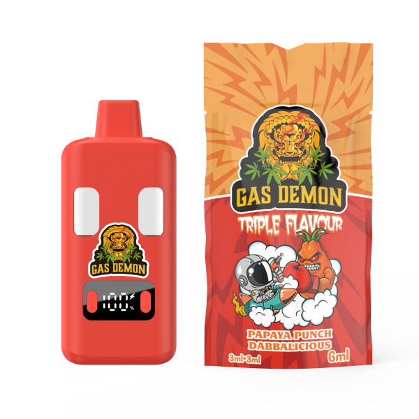 Papaya Punch x Dabbalicious Vape 6000mg By Gas Demon