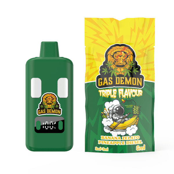 Banana Zelato x Pineapple Diesel Vape 6000mg By Gas Demon