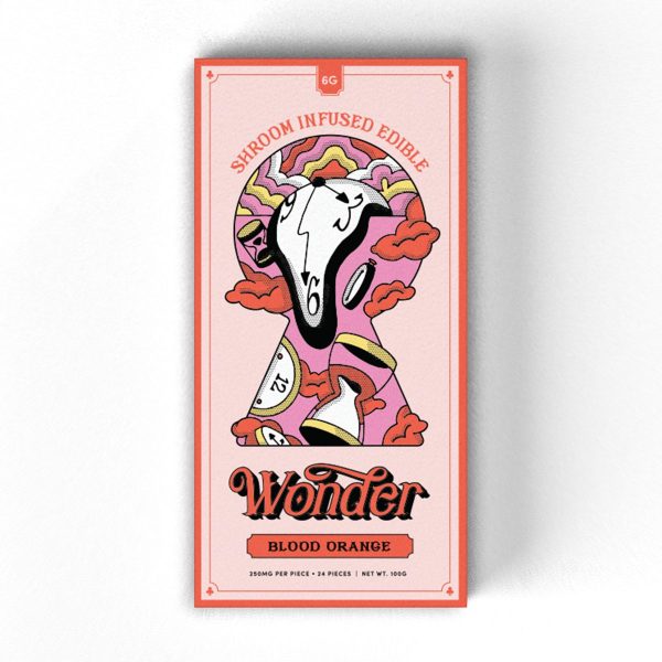 Blood Orange 6G Psilocybin Chocolate Bar By Wonder