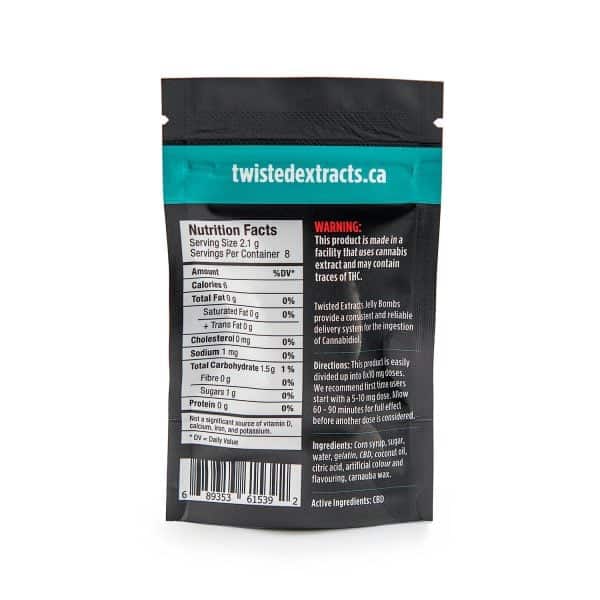 Pineapple Jelly Bomb 80mg CBD By Twisted Extracts - Image 2