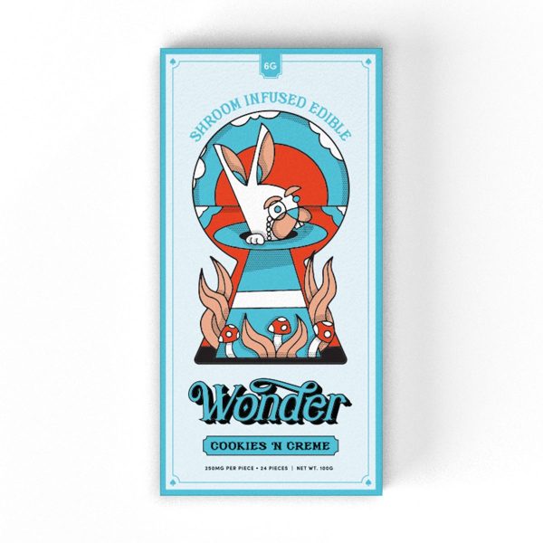 Cookies 'N Creme 6G Psilocybin Chocolate Bar By Wonder