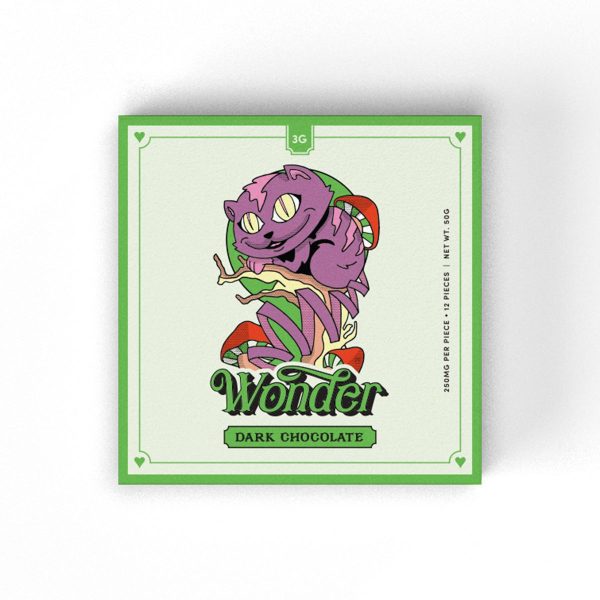 Dark Chocolate 3G Psilocybin Chocolate Bar By Wonder