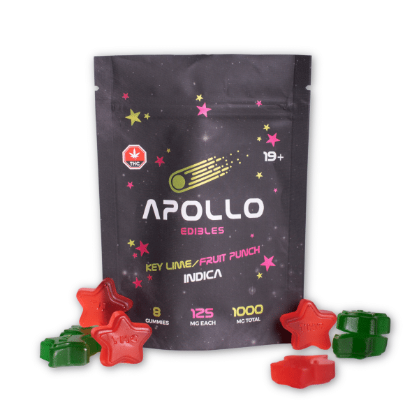 Key Lime/Fruit Punch 1000MG Indica by Apollo Edibles