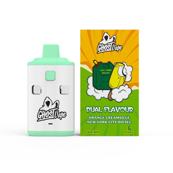 Ghost Vape - Orange Creamsickle / New York City Diesel - 6000mg (3g/3g) THC VAPE