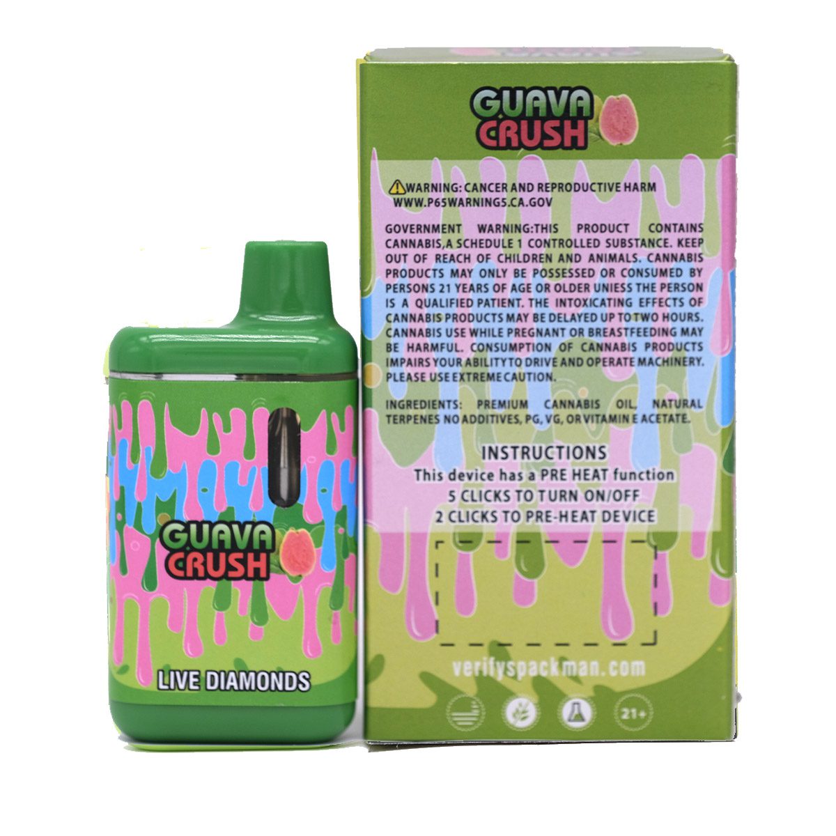Pack Man Guava Crush 2000mg - Image 2