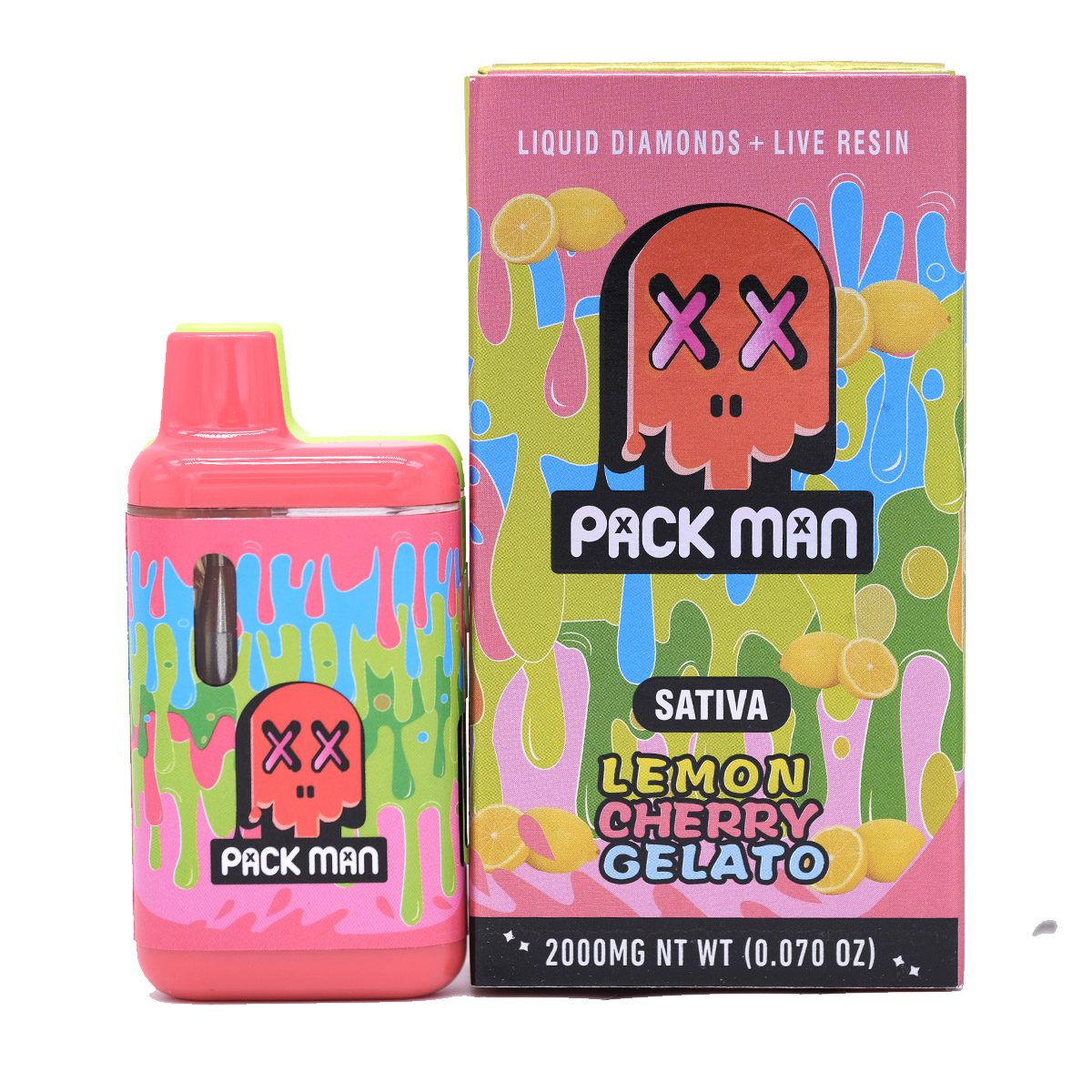 Pack Man Lemon Cherry Gelato 2000mg