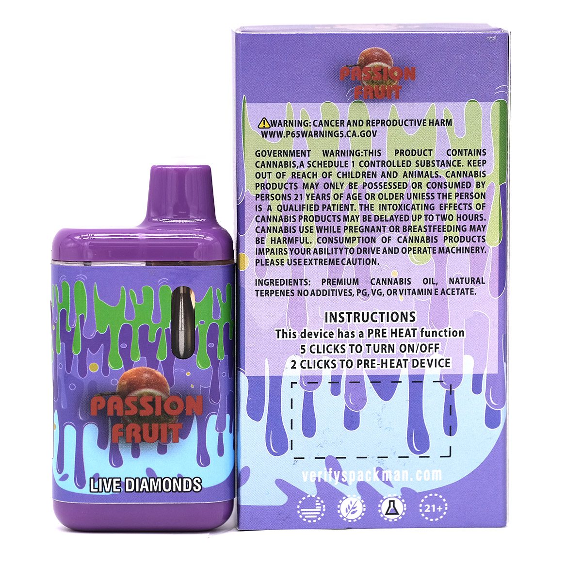 Pack Man Passion Fruit 2000mg - Image 2