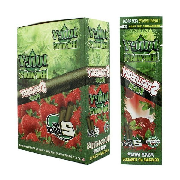 Strawberry Fields Hemp Wraps By Juicy Jay's