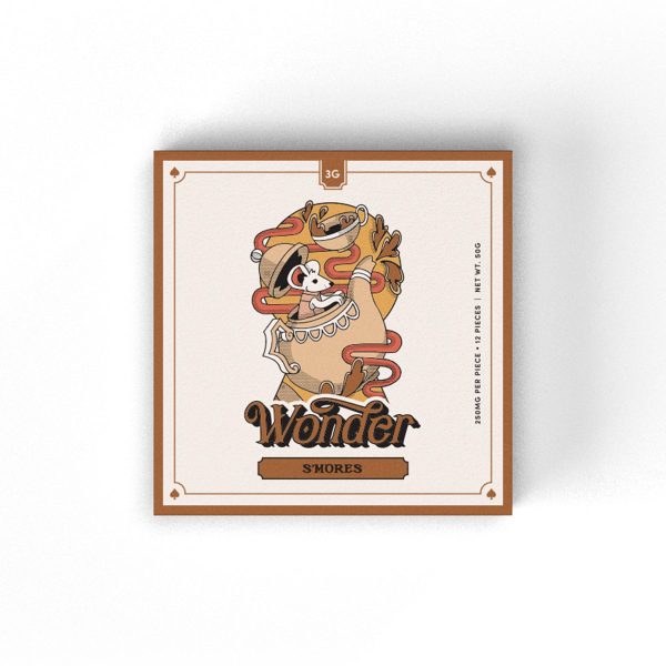 S'mores 3G Psilocybin Chocolate Chocolate Bar By Wonder