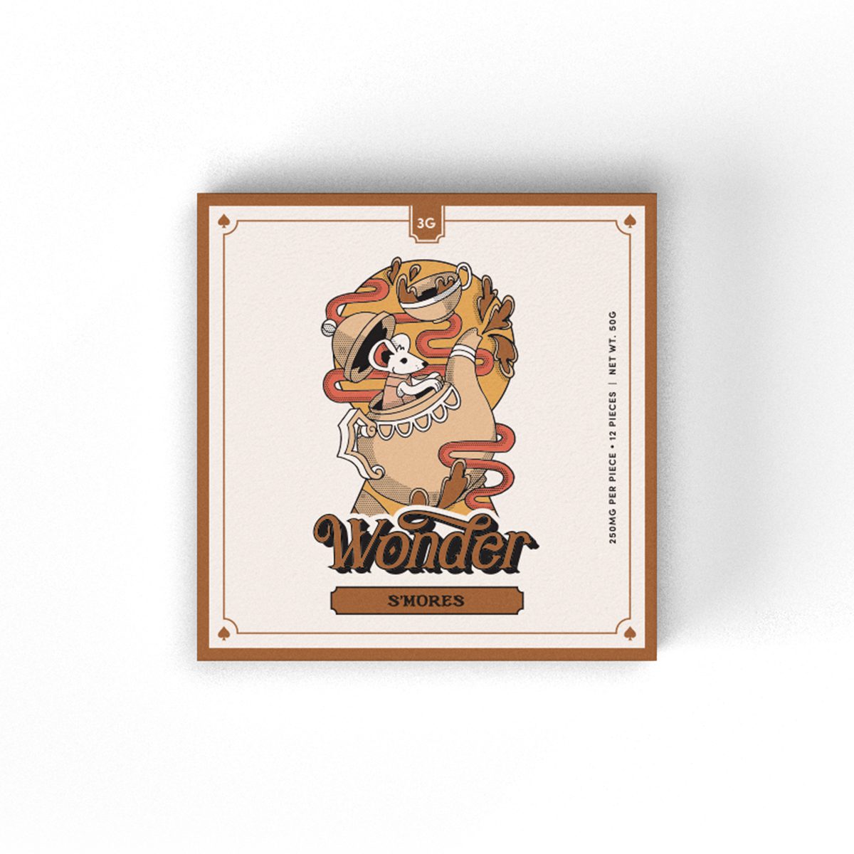 S'mores 3G Psilocybin Chocolate Chocolate Bar By Wonder