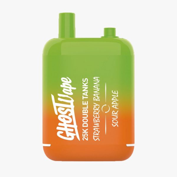 Ghost Vape - Strawberry Banana/Sour Apple - Nicotine Vape
