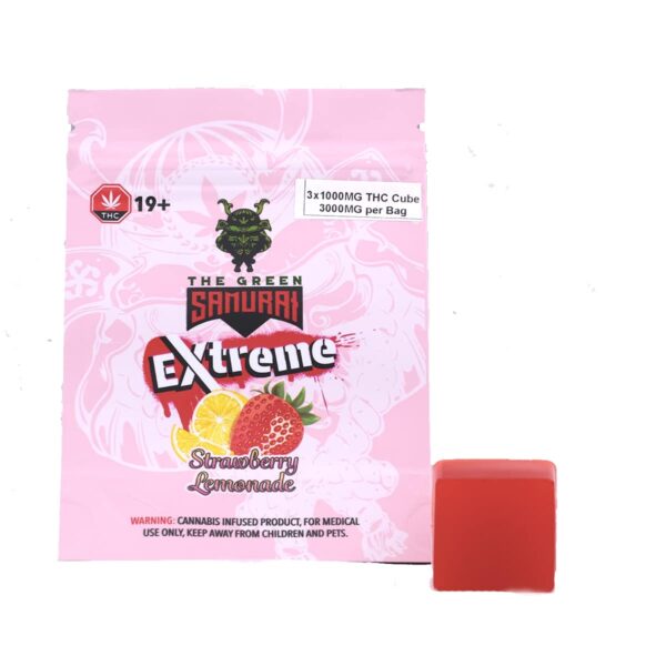Strawberry Lemonade 3000mg THC – Extreme Gummies By The Green Samurai