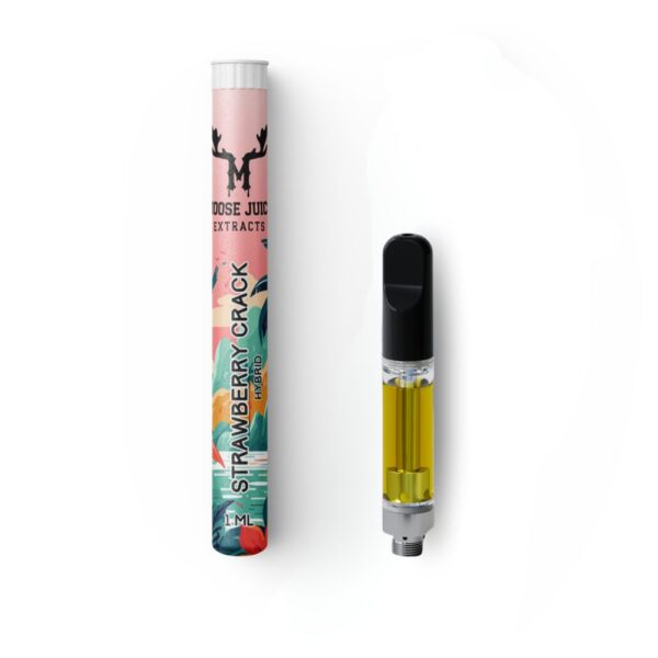 Strawberry Crack – Distillate Cartridge – 1mL – By Moose Juice Extracts