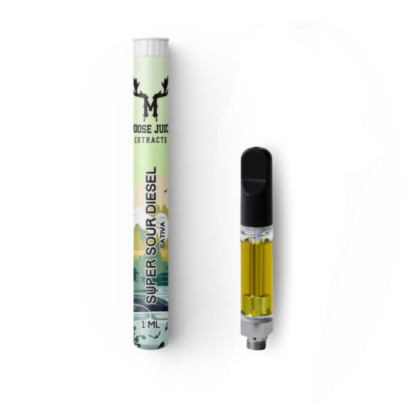 Super Sour Diesel – Distillate Cartridge – 1mL – By Moose Juice Extracts